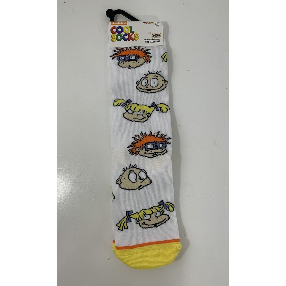 Nickelodeon Rugrats Cool Socks crew cartoon printed women's size 5-11 new